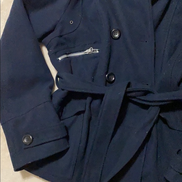 Navy blue pea coat - Picture 3 of 3